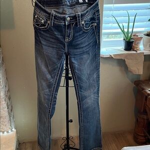 Miss Me Dark Blue Boot Cut Jeans